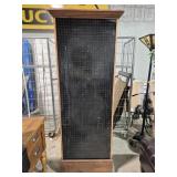 Peg Board Display Stand 4 Sided On Wheels 24.5