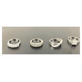 Sterling and Stone Rings