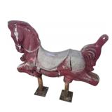 Metal Outdoor Playground Horse 30 in. Long - Seat