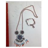 Vintage Navajo Multi Color Star Seed Beaded