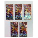 5 Pokï¿½mon sealed packs