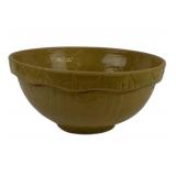 Yellow Glazed Stoneware Mixing Bowl