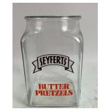 Large butter pretzel jar