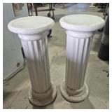 Cement Columns (2) 11 in. Across & 29 in. H