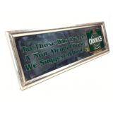 Vintage Oï¿½Doulï¿½s bar beer mirror sign