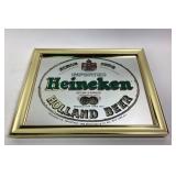 Vintage imported Heineken bar beer mirror sign