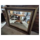 Large Ornate Beveled Wall Mirror. The Frame