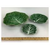 Portugal Leaf-Shaped Ceramic Bowls