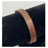 Vintage Copper Phoenix Birds Cuff Bracelet