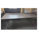 6 FT. Folding Rectangular Table With Metal Legs
