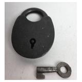 Iron Padlock With Matching Key