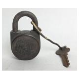 Rustic Padlock With Key