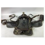 Miller Denver Leather Saddle with Brass Accents