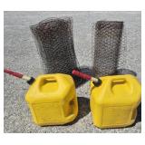 Diesel Cans (2) & Chicken Wire Rolls (2)
