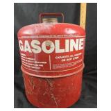 Metal Gasoline Can 5.25 Gallons
