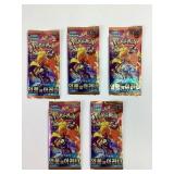 5 Pokï¿½mon sealed packs