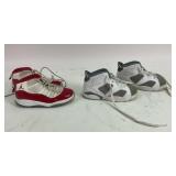 2 Air Jordan shoes size 9c