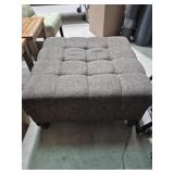 Large Square Upholstered Footstool 33 in. X 33