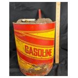 Red Yellow Gasoline Storage Can