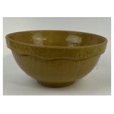 Yellow Glazed Stoneware Mixing Bowl