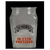 Large butter pretzel jar