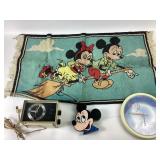 Disney Rug, Pillsbury Doughboy Clock, General Elec