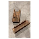 Miter box, antique slicer