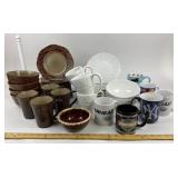 Elama, Bianca Stoneware Dinnerware, Coffee Mugs