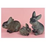 Flocked Bunny Rabbits - Coin Banks