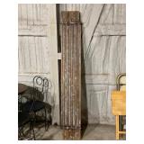 Wood scaffolding section