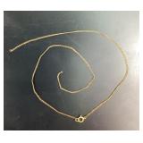 10k Stamped Broken Chain, .67g TW, 13 inches
