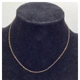 10k Stamped Chain, .72g TW 13 inches