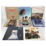8 Vinyl Records: The Doors, Moody Blues, Dan