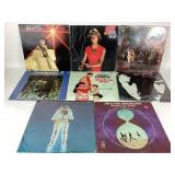 8 vinyl records: Elvis, Three Dog Night, andy