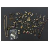 Gold Tone Jewelry Collection: Rings, Earrings,