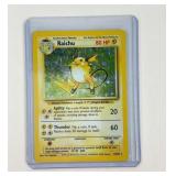 Pokï¿½mon vintage holographic Raichu card
