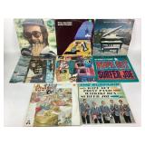 8 vinyl records: Supertramp, Elton John, The