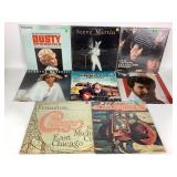 8 vinyl records: Rolling Stones, Steve Martin,