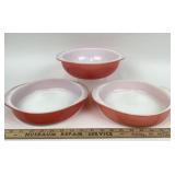 Pyrex Flamingo Pink: Mixing Bowl, Casserole Dishes