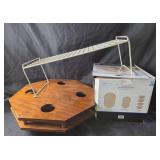 Mainstays Dinnerware Set, Wooden Beverage Holder