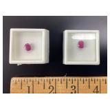 (2) 1.40ct Average 8x6mm Cu Safari Sunset Rubys