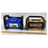 Kobalt Work Light, DeWalt Bluetooth Speaker