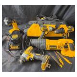 DeWalt Power Tools With 2 Batteries, Charger and B