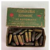 Remington Kleanbore 32 Automatic Ammunition