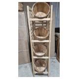 Woodland Marketing 1/2 Bushel Basket Wood D