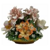 Capodimonte Floral Porcelain Centerpiece