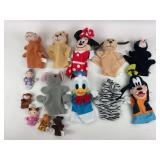 Disney Puppet Toys Including Minnie Mouse, Goofy,