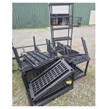Black Plastic Shelving Units