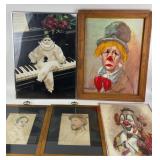 Clown Artwork, Sketches, Pianist Scene