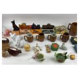 Ceramic Bunny Figurines, Avon, Brown Mugs